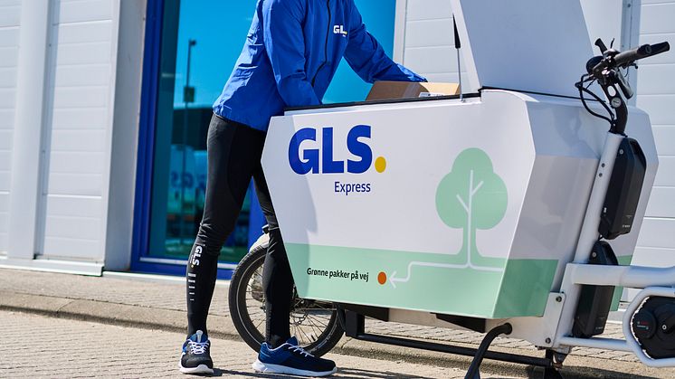 GLS Express Elcykel Levering Chauffør