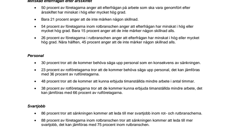 Undersökningen i korthet