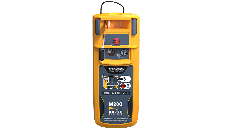 Ocean Signal's Class-M Approved Man Overboard Locator Device, the SafeSEA M200