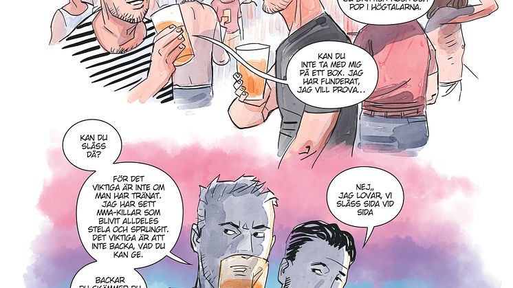Exempel ur "Vad som än står - Fotboll, familjen, våldet"