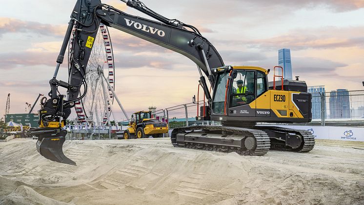 Volvo CE bygger VM-banan i Hongkong