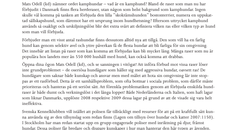 RASFÖRBUD SMAKAR POPULISTISKT VALFLÄSK!