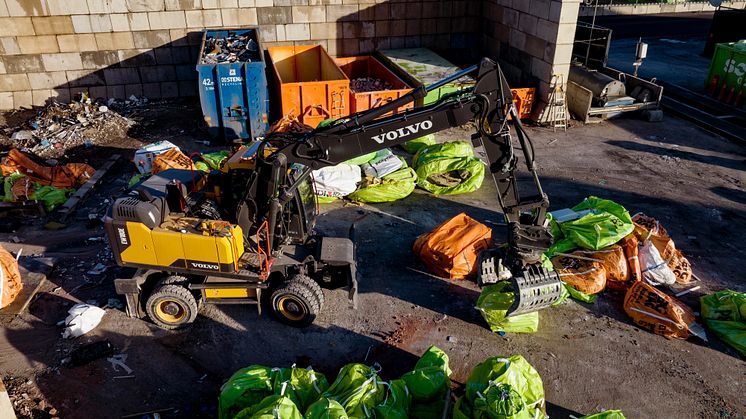 Volvo EW180E hjulgrävare hos Sortera