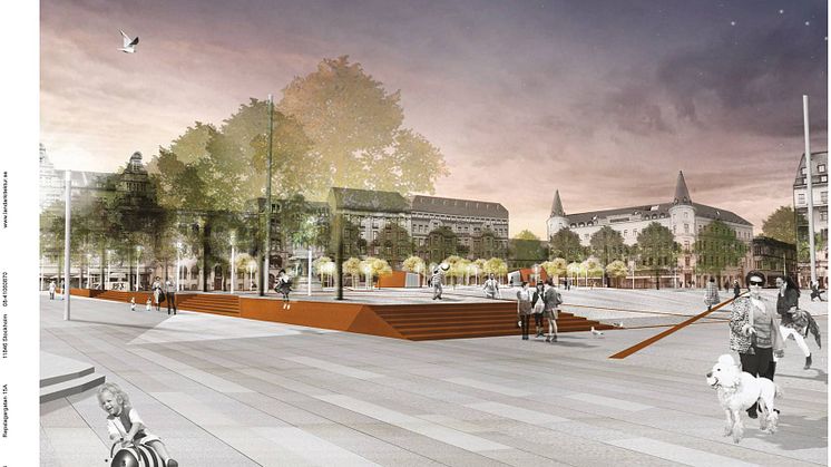 Stortorget, vy från Södergatan (illustration)
