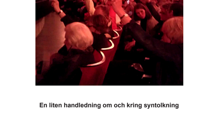 Att syntolka