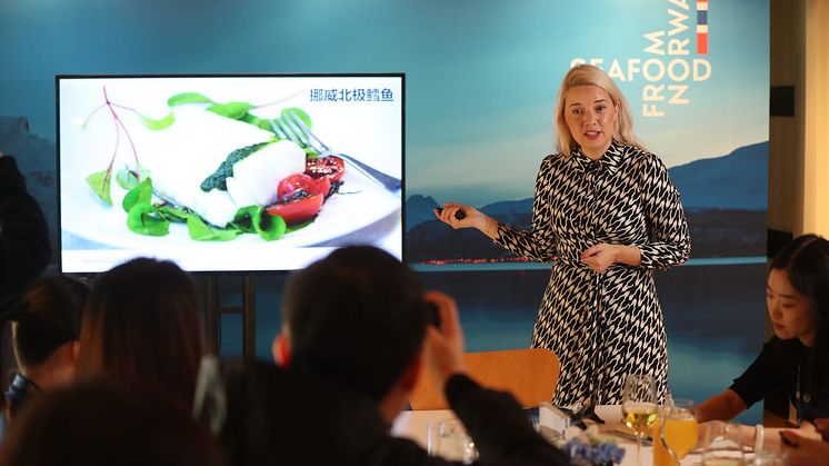 Bildetekst: Victoria Braathen. Foto: Norges sjømatråd