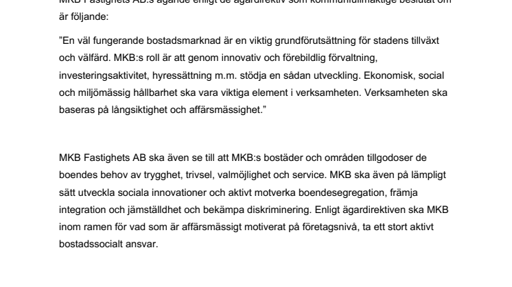 En mer näringslivsvänlig inriktning för MKB