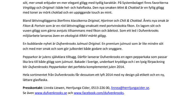 Smakfull jul med Dufvenkrooks