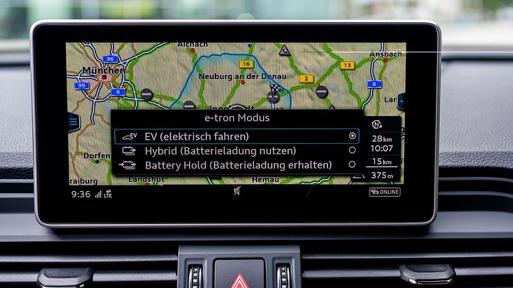 Drift modes i Audi Q5 TFSI e