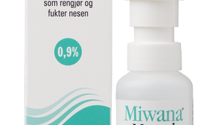 Miwana nesespray 0,9 % mentol