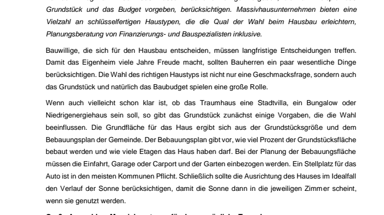 Planungstipps: So wird ein Haus zum Traumhaus 