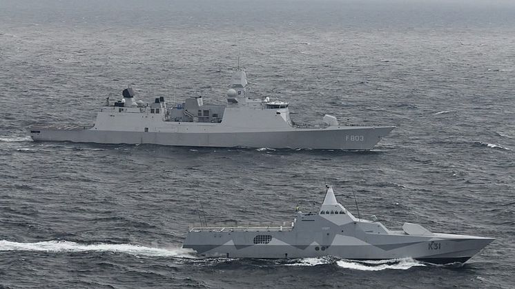 Arkivbild från ett tidigare tillfälle när HMS Visby deltog i Baltic Sentry som första svenska fartyg under Nato-befäl.