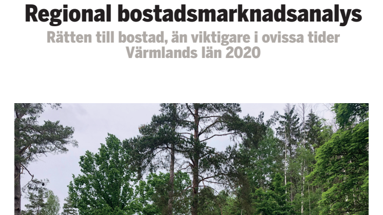 Regional bostadsmarknadsanalys 2020