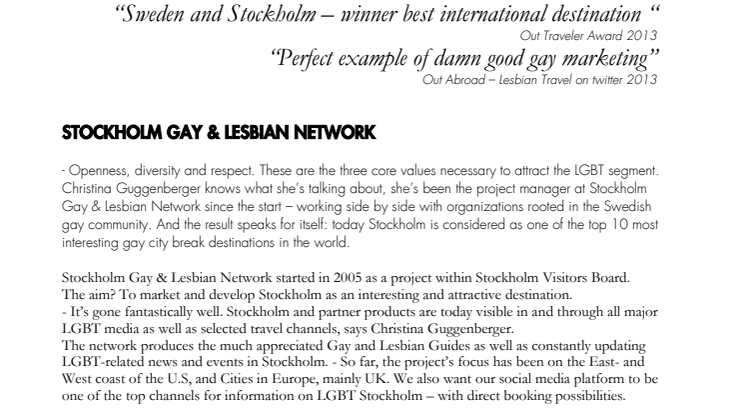 Stockholm Gay and Lesbian Network