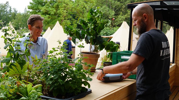 Kommunikations- og udviklingschef hos Peter Larsen Kaffe, Lars Aaen Thøgersen (th), er i gang med at etablere Nordeuropas første kaffefarm i Skanderborg 