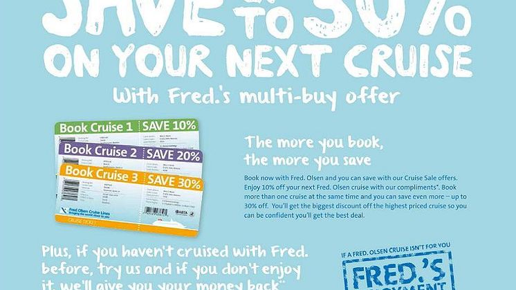 Fred. Olsen Cruise Lines promotes ‘Turn of Year’ sales campaign –  featuring Mr. Fred. Olsen Junior himself!