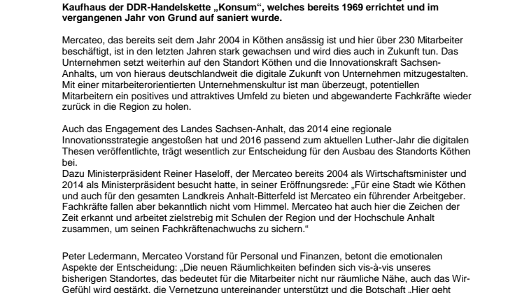 Mercateo schafft Platz für große Ideen