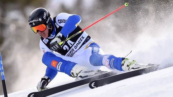 André och Mattias laddade inför storslalom i Hinterstoder