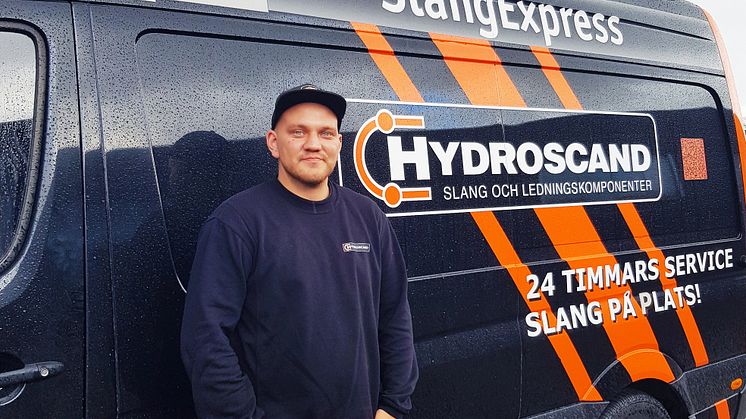 Johan Olofsson, en av Hydroscands servicetekniker i Göteborg.