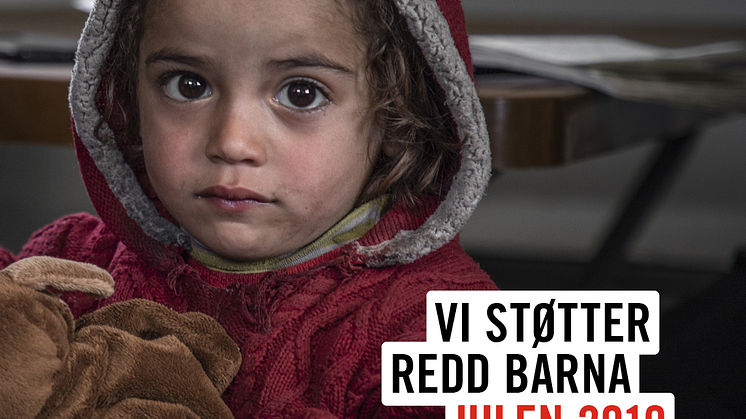 Vi støtter Redd Barna