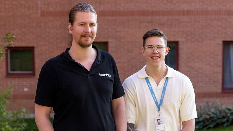 Efter att de i sitt examensarbete undersökte olika sammanfogningsmetoder för en ny konstruktion hos Aurobay, har Björn och Vincent fått anställning på företaget.
