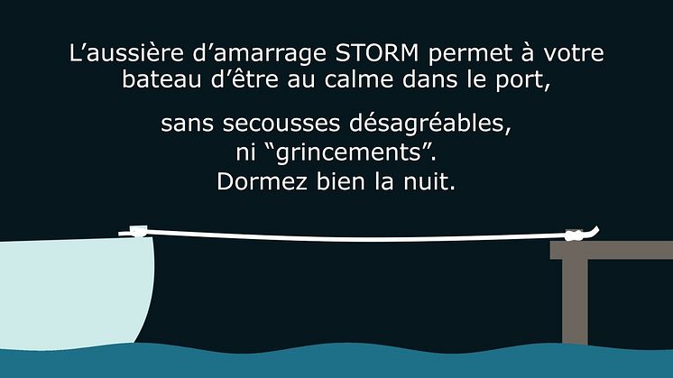 (FR) Aussière d'amarrage  STORM de PolyRopes