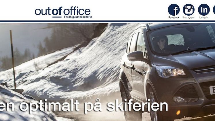 Ford inspirerer fimabilsbilister til den næste ferie med OutOfOffice