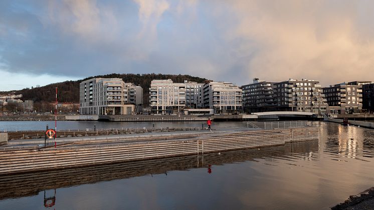 The new area outside of MUNCH April 2021