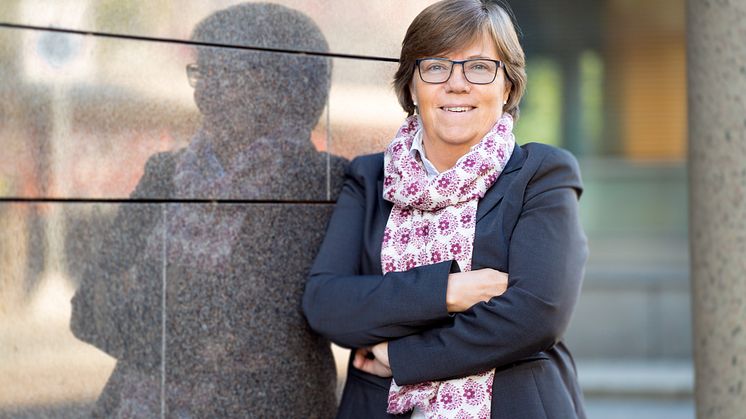 Turid Grotmoll, administrerende direktør i SpareBank 1 Gruppen.