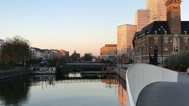 Malmö kanal höjdbild