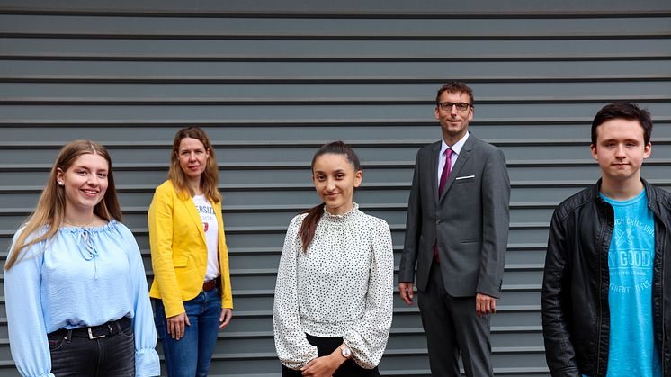 Gruppenfoto neue Azubis 2021 Uni Vechta