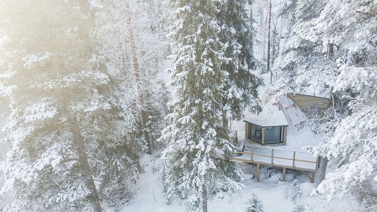 Arktisk glamping, Aurora Safaris - en av de nominerade till årets Stora turismpris. Foto: Fredrik Broman