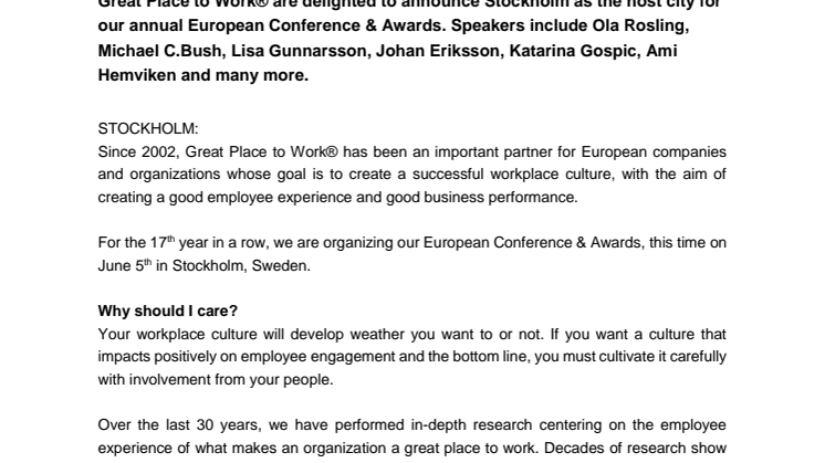 Learn from experts of workplace culture and employee engagement. 