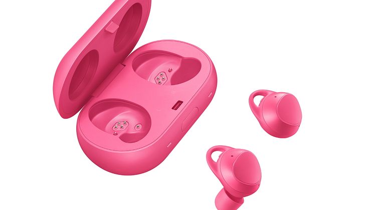 Gear IconX_Pink with Case 