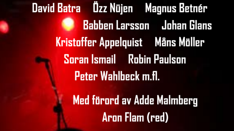 Ny bok: Jag bombade - scener ur ett ståuppliv av Aron Flam, Jonas Gardell, Petra Mede med flera