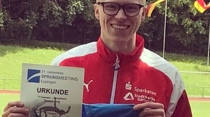 Masterstudent an der HdWM: Dreispringer Felix Mairhofer.