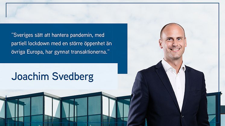 Joachim Svedberg, Acting Head of Capital Markets på Colliers.