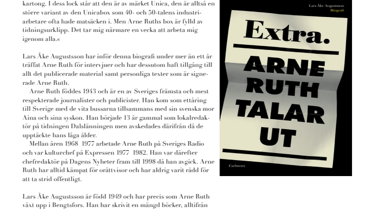 Arne Ruth talar ut