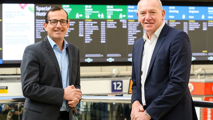 Christian Schreyer, Go-Ahead CEO (left) and Patrick Verwer, Govia Thameslink Railway CEO 1