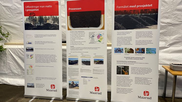 Stand med info om prosjektet