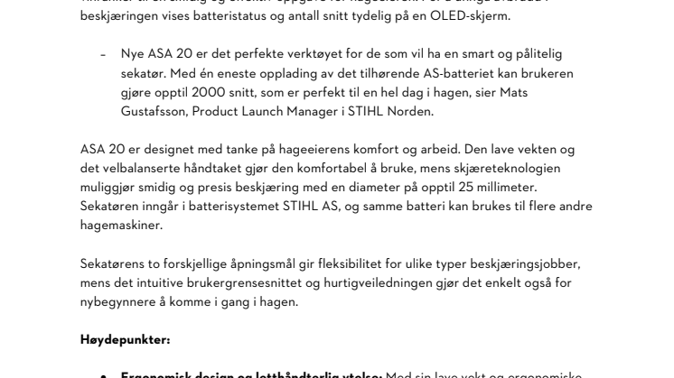 Ny batteridrevet sekatør fra STIHL .pdf