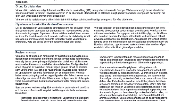 Revisionsberättelse 2016