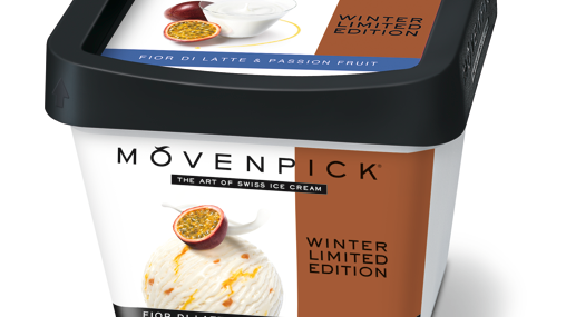 Mövenpick Fior di latte & Passion fruit 