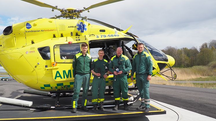 Besättningen på stadens två helikoptrar flyger 12-timmarsskift och hanterar nu fler utryckningar än någonsin med högre patientomsättning på grund av den svåra covid-19-utmaningen.