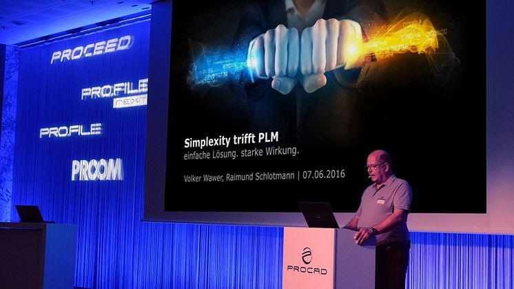 PROCAD-Geschäftsführer Volker Wawer auf dem Anwendertreffen 2016. Abb. PROCAD GmbH & Co. KG