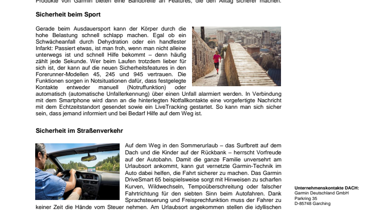 Safety First: Wie smarte Technik von Garmin den Alltag sicherer macht