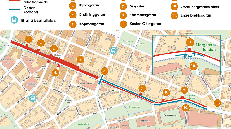 Karta fordonstrafik - Rudbecksgatan