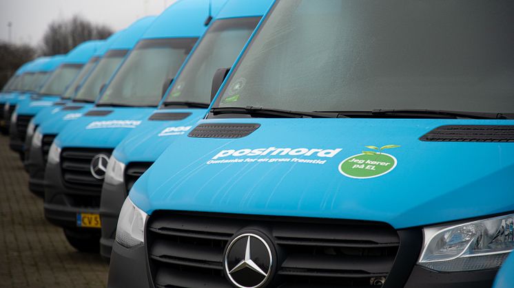 PostNord sender 25 nye elektriske pakkebiler på vejene op til jul