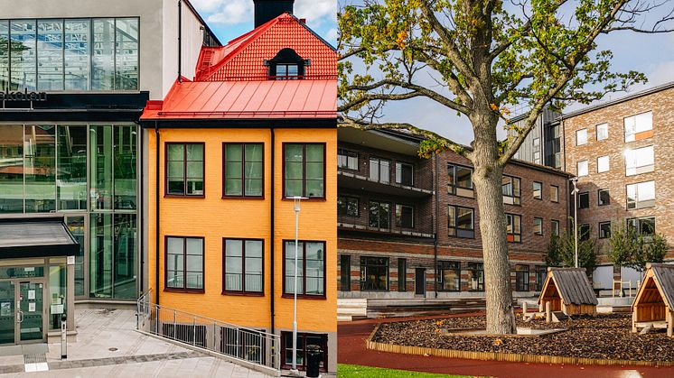 Nominerade till Huddinges byggnadspris: Om- och tillbyggnaden av Tomtbergaskolan och det kombinerade äldreboendet och förskolan i Snättringe.