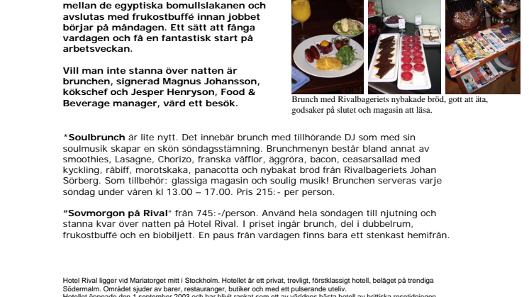 Helg-lyx på hemmaplan!